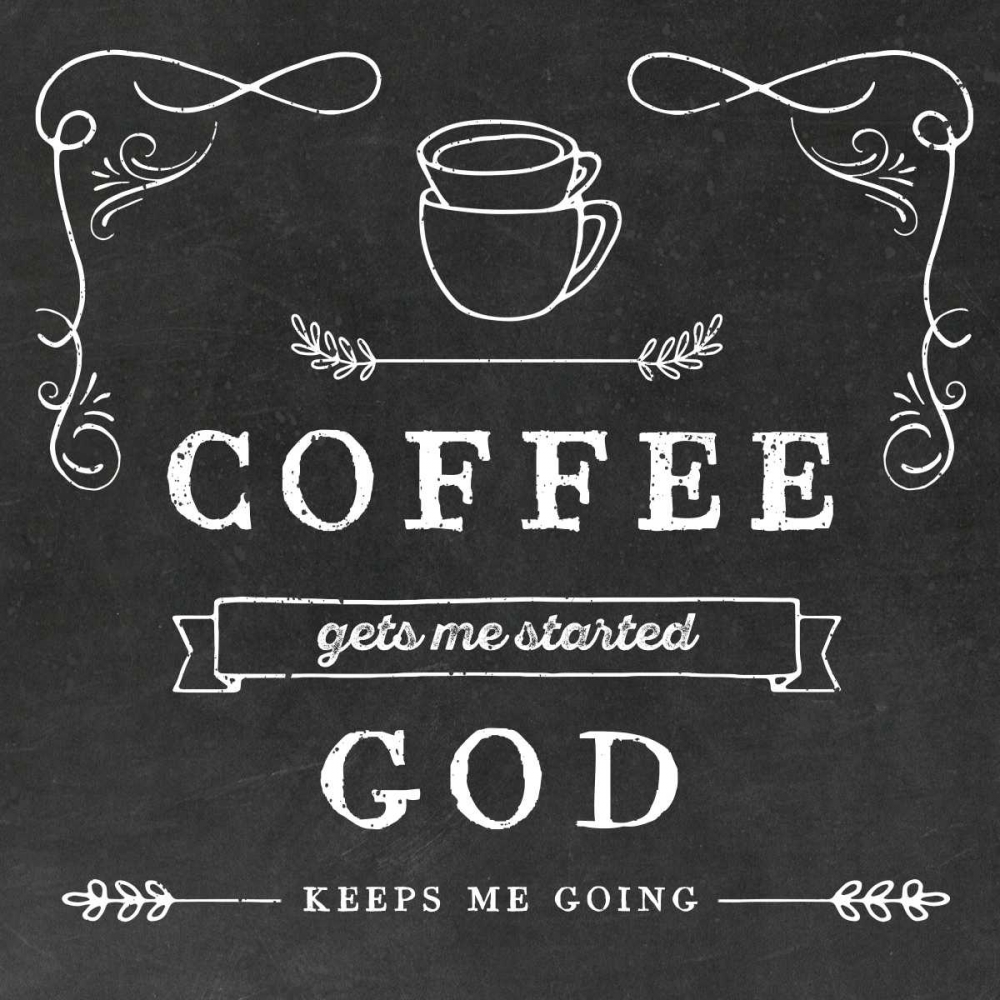 Art Print: Coffee Gets Me