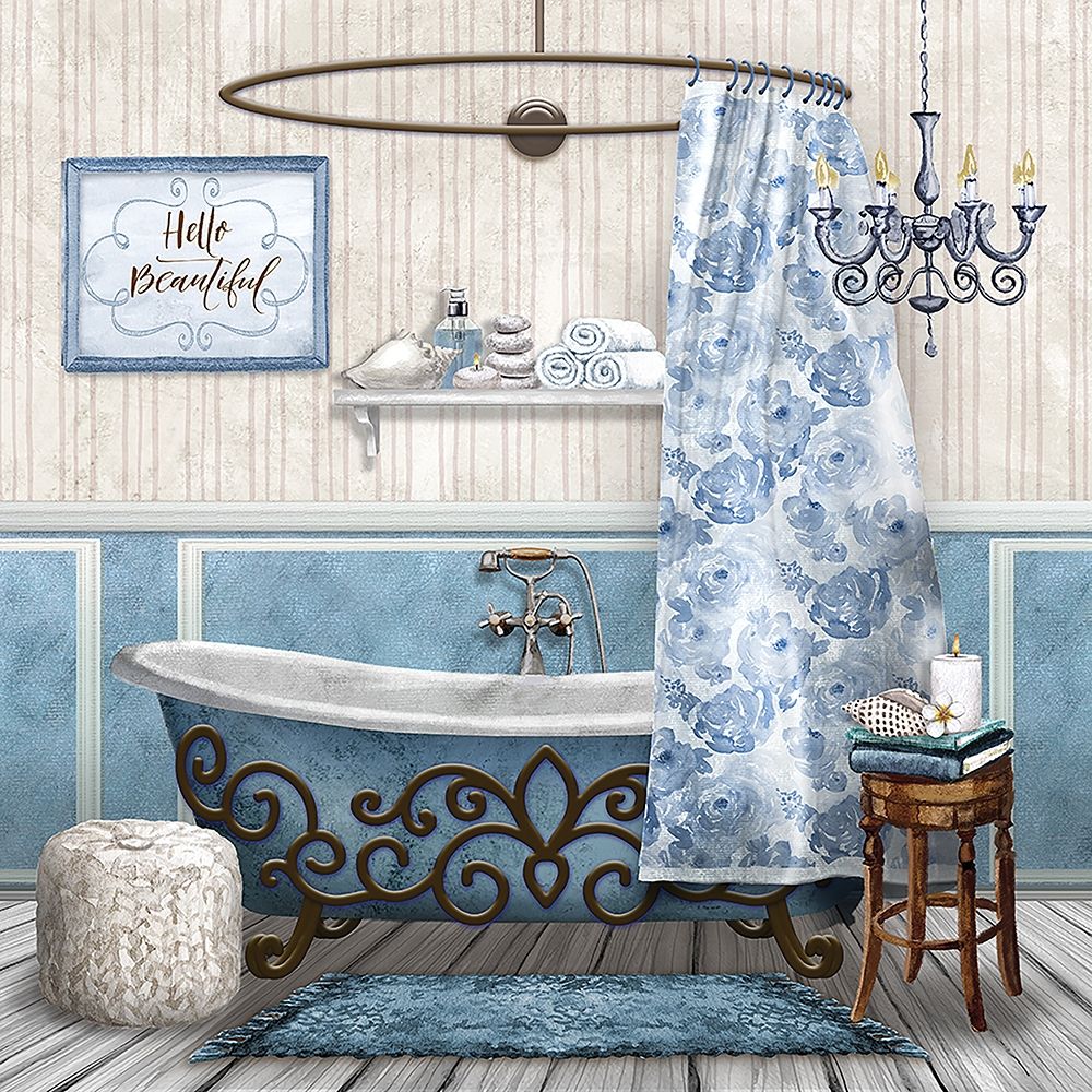 Wall Art Painting id:189924, Name: Blue Bath Retreat, Artist: Knutsen, Conrad