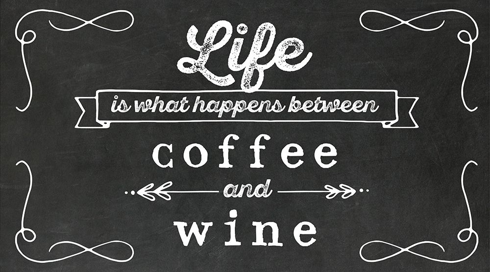 Art Print: Coffee and Wine