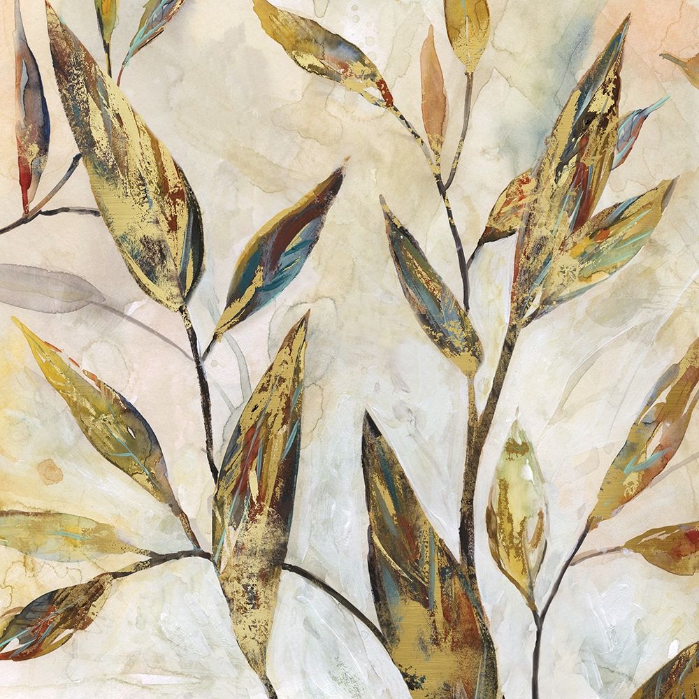 Wall art: Gilded Leaves II, by Robinson, Carol