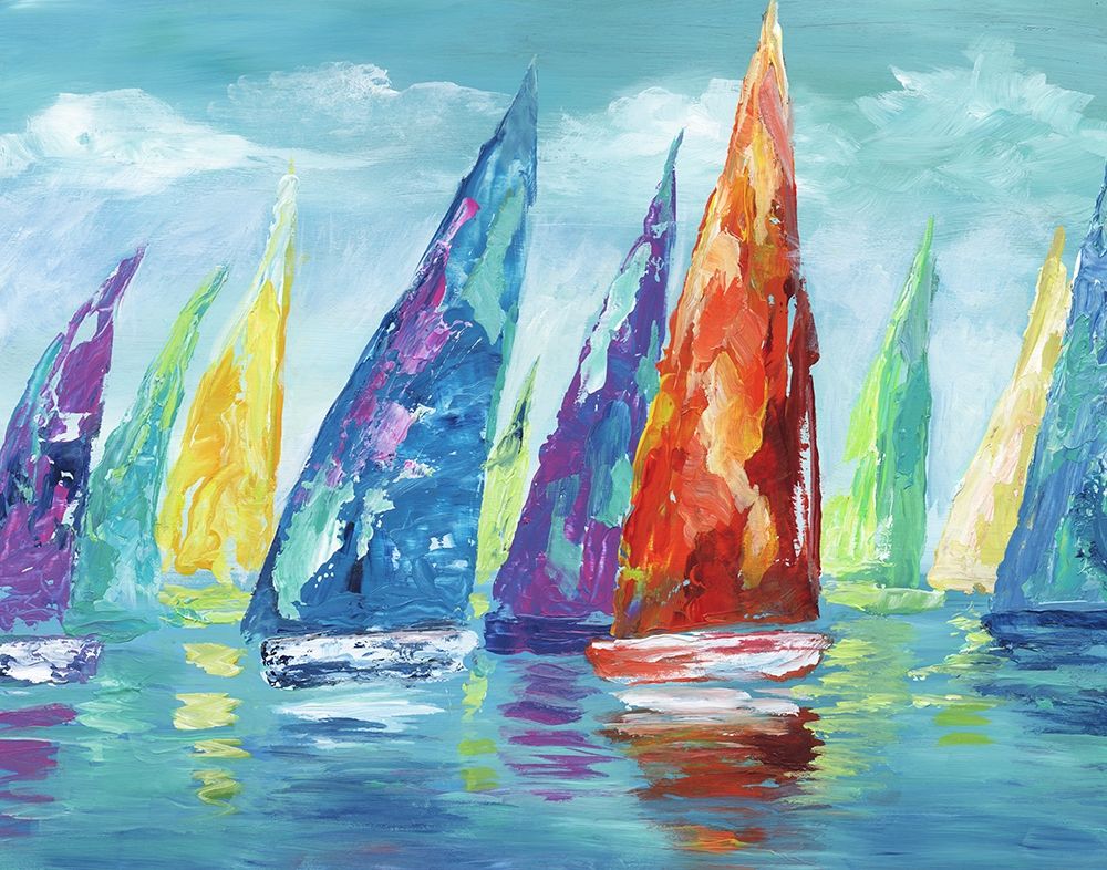 Wall art: Fine Day Sailing II, by Nan