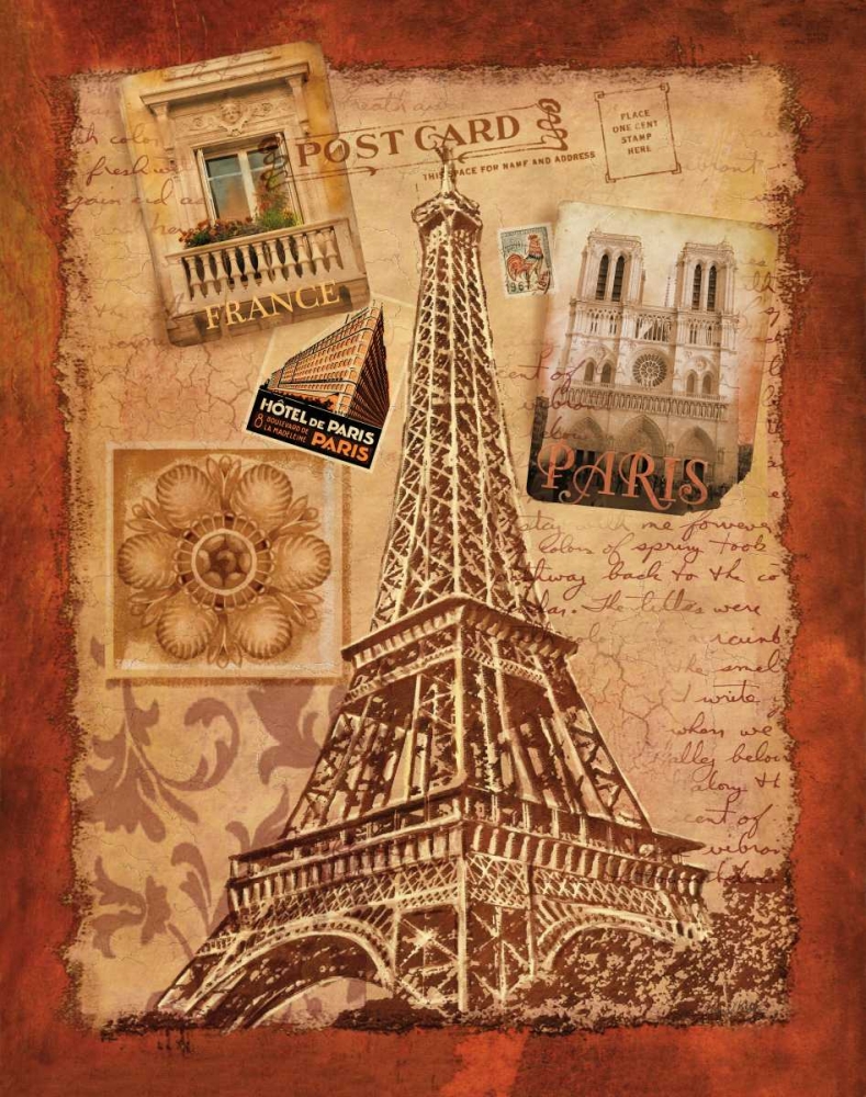 Wall art: Memories of Paris, by Knutsen, Conrad
