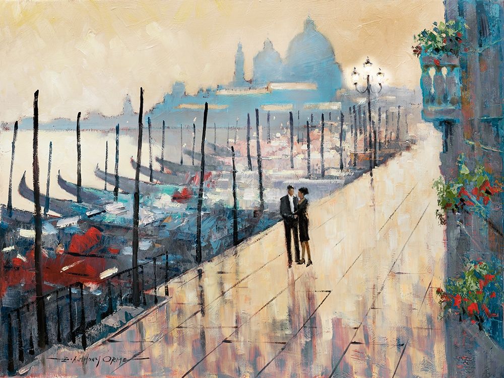 Wall Art Painting id:214485, Name: Venice Encounter, Artist: Orme, E. Anthony