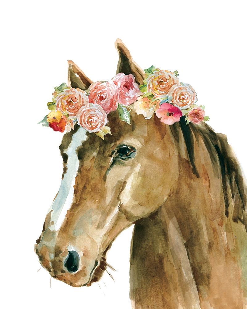 Wall art: Flower Crown Horse, by Robinson, Carol