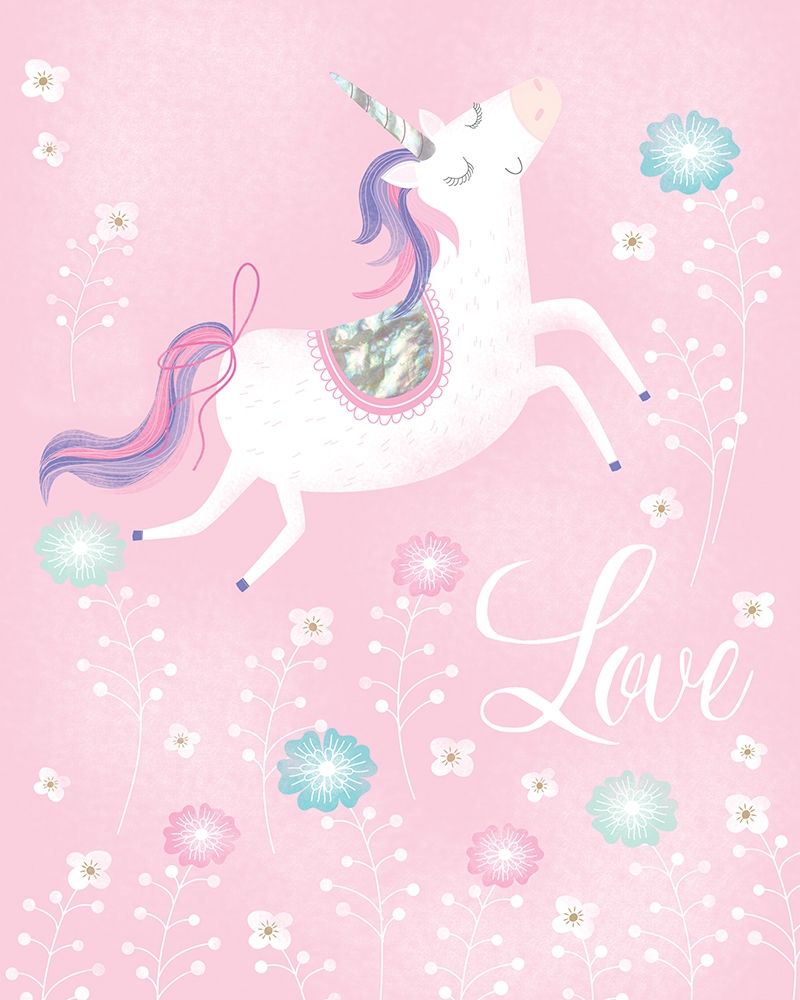 Wall Art Painting id:221537, Name: Love Unicorn, Artist: Hanton, Sophie