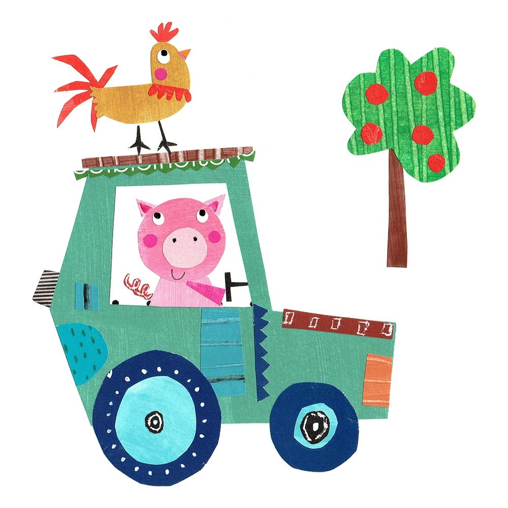 Wall art: Cute Farm Pig, by Pope, Kate and Elizabeth