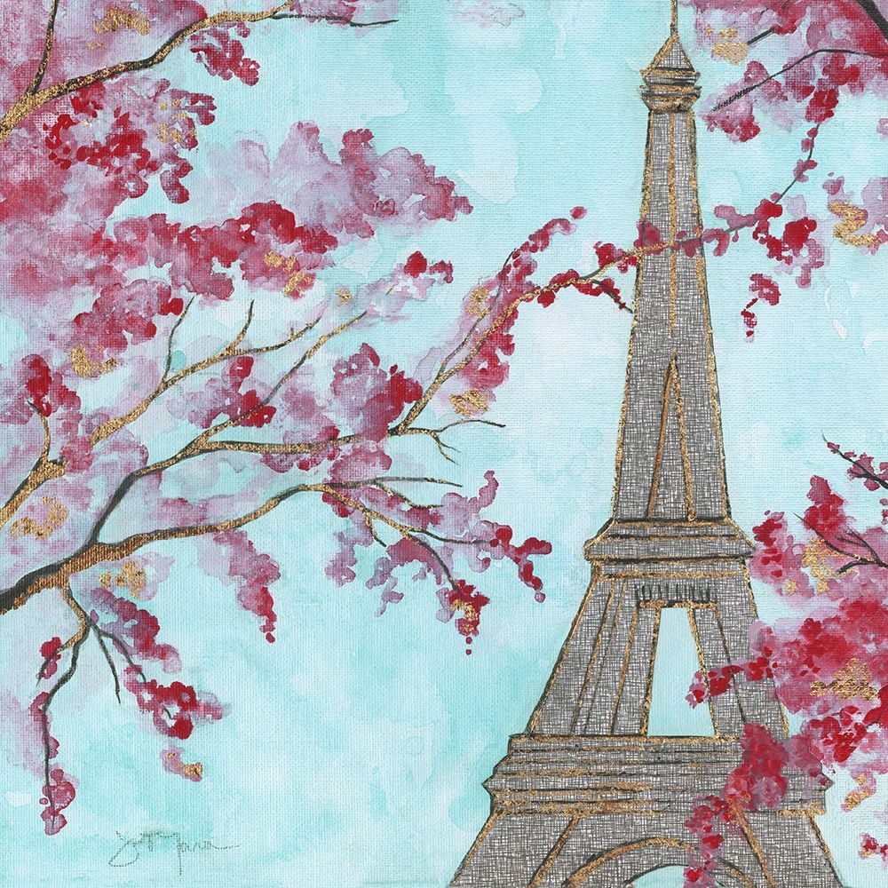 Wall Art Painting id:221622, Name: Springtime In Paris, Artist: Tava Studios