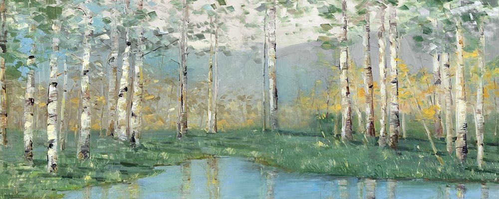 Art Print: Birch River Reflections