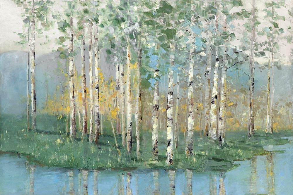 Art Print: Birch Reflections Revisited