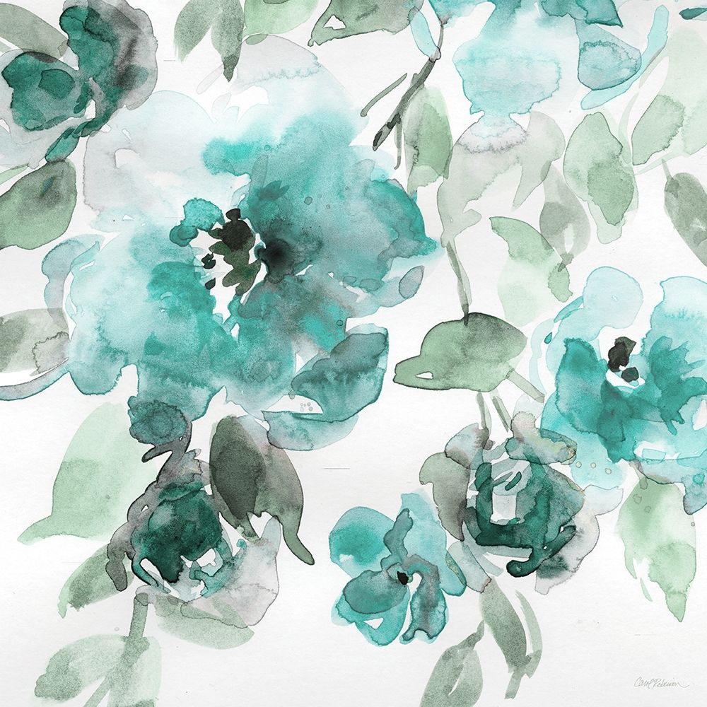 Wall art: Belles Teal I, by Robinson, Carol
