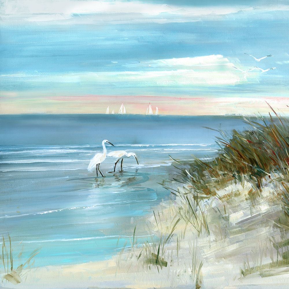 Wall art: Shore Fishing, by Swatland, Sally