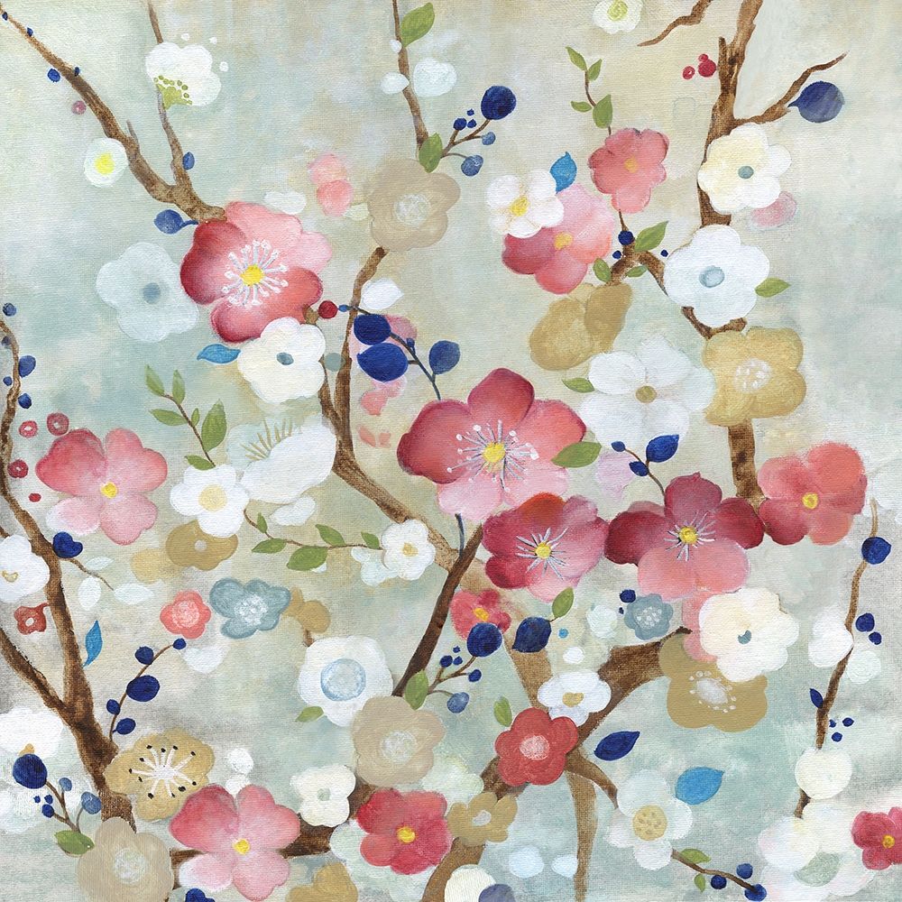 Wall Art Painting id:264791, Name: Cherry Blossoms, Artist: Tava Studios