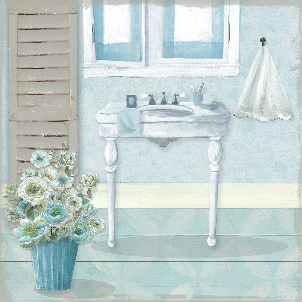 Wall art: Teal Sink I, by Robinson, Carol