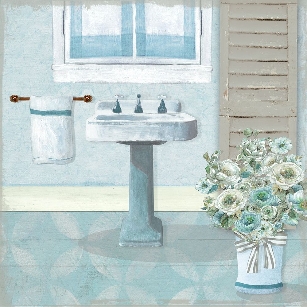 Wall art: Teal Sink II, by Robinson, Carol