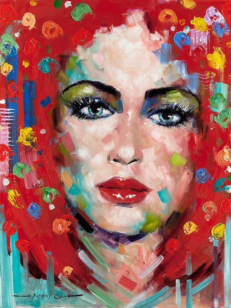 Wall Art Painting id:283048, Name: Confetti Girl II, Artist: Orme, E. Anthony
