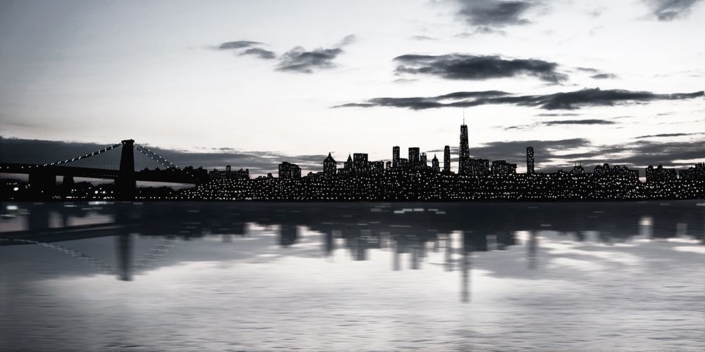 Wall Art Painting id:307355, Name: Shimmering Skyline, Artist: Carpentieri, Natalie