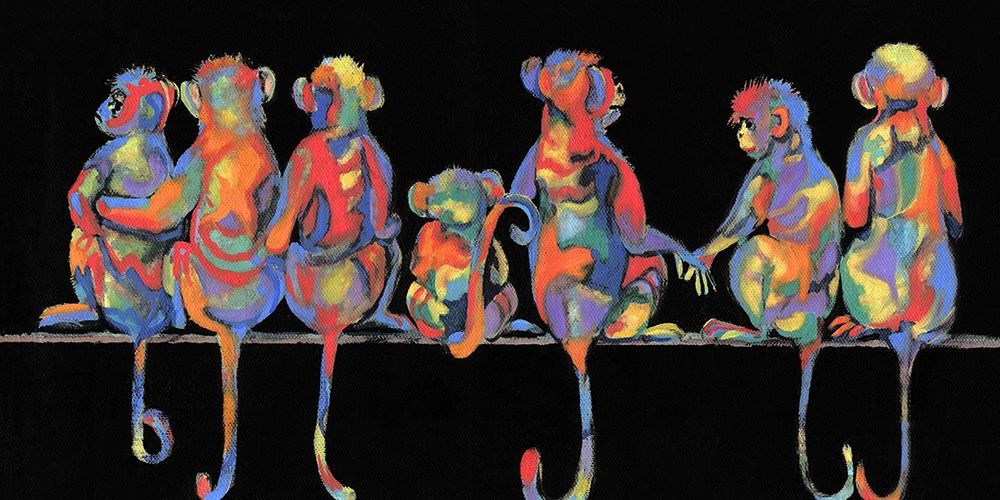 Art Print: Fun Monkeys