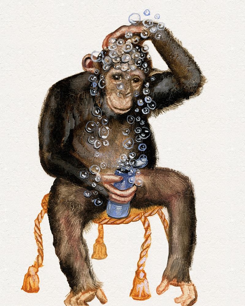 Art Print: Bath Animals II