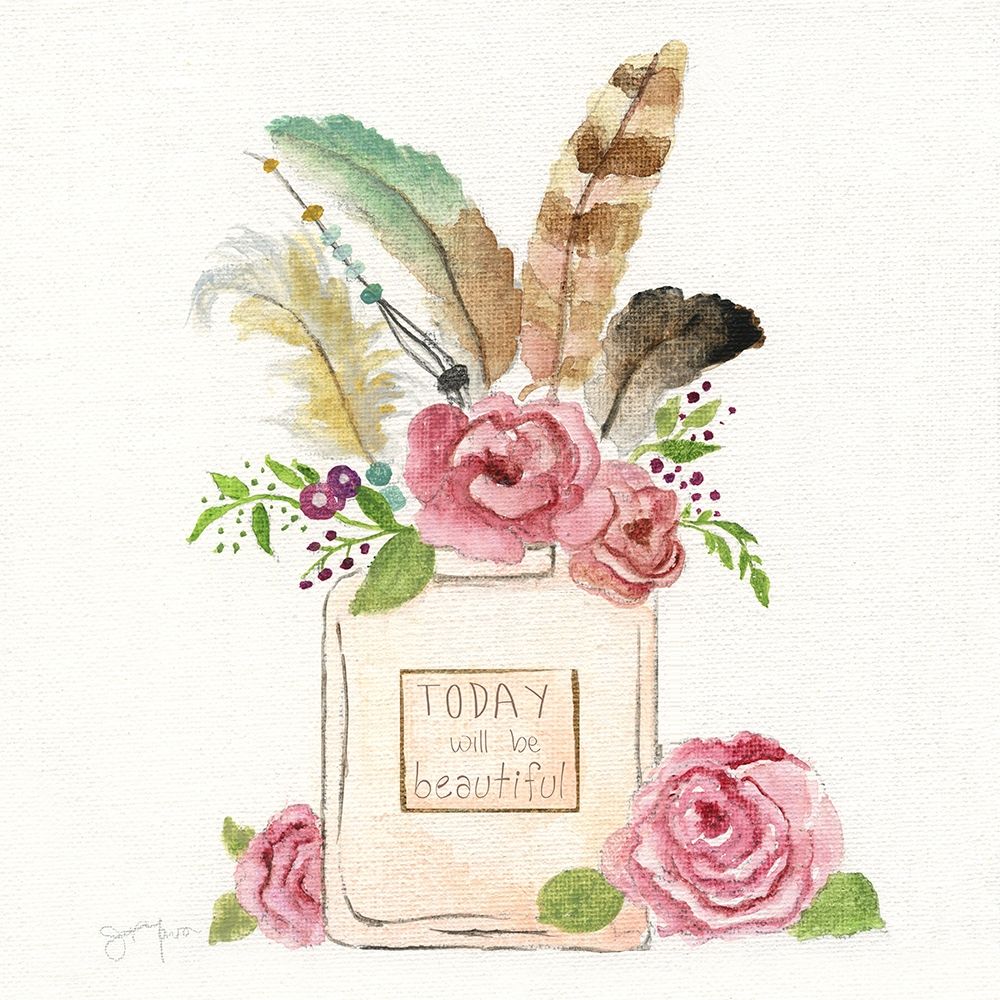 Wall Art Painting id:343131, Name: Boho Bouquet I, Artist: Tava Studios