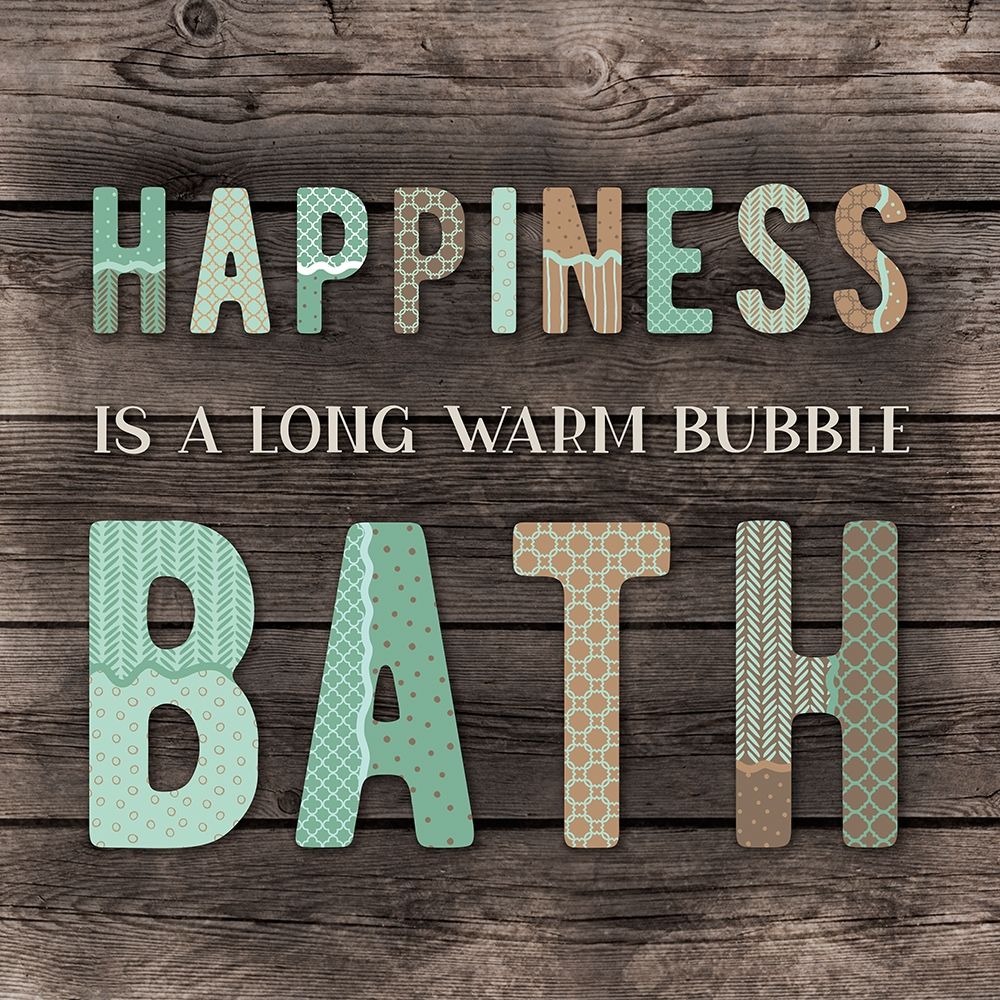 Wall art: Soak Away Troubles, by CAD Designs