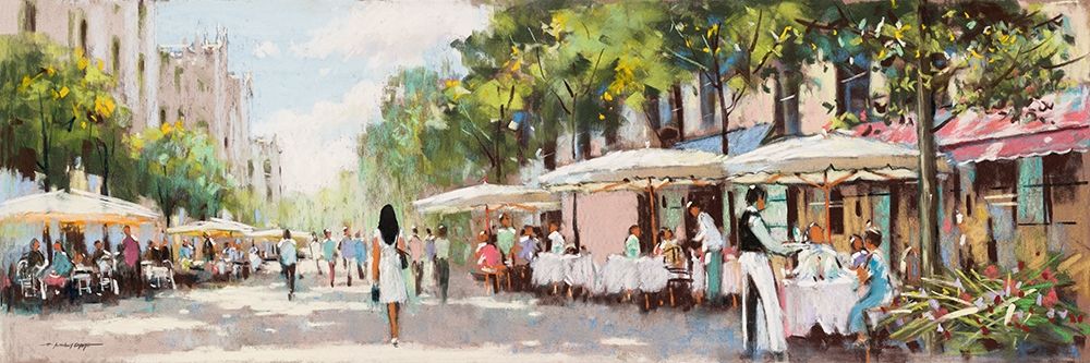 Wall Art Painting id:383948, Name: Afternoon on the Boulevard, Artist: Orme, E. Anthony