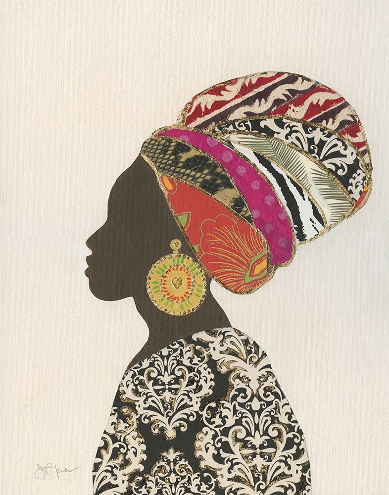 Art Print: African Silhouette Woman II