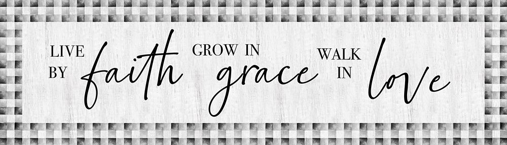 Wall Art Painting id:378345, Name: Live by Faith, Artist: Carpentieri, Natalie