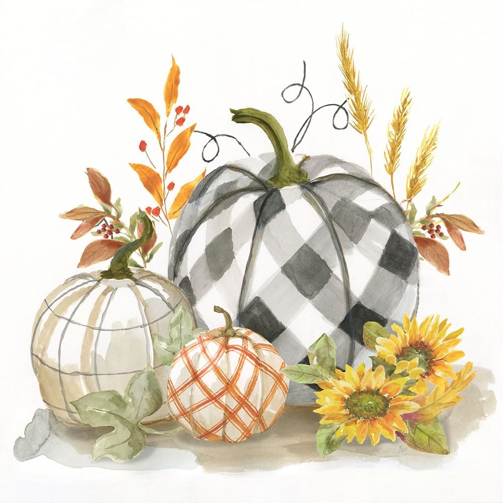 Wall Art Painting id:424921, Name: Pumpkin Decor II, Artist: Nan