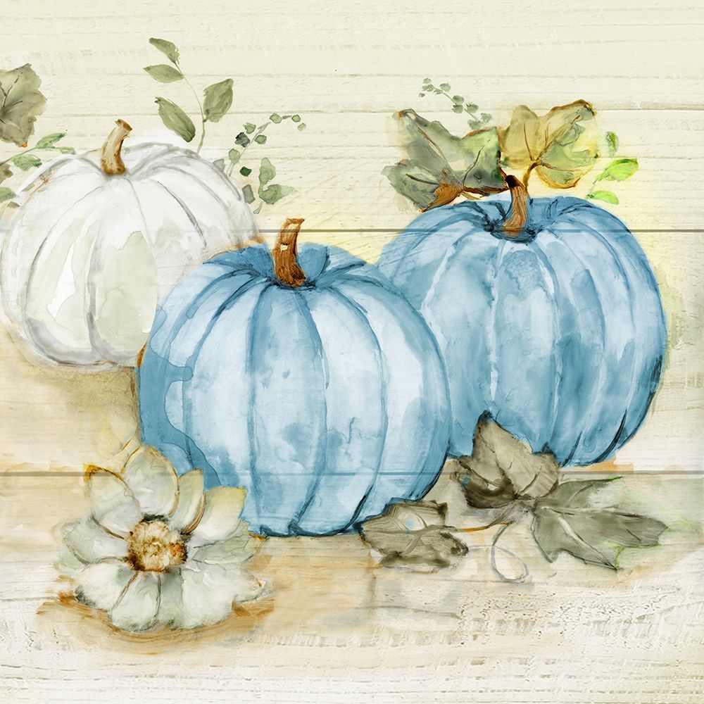 Wall Art Painting id:424941, Name: Harvest Pumpkins II, Artist: Nan