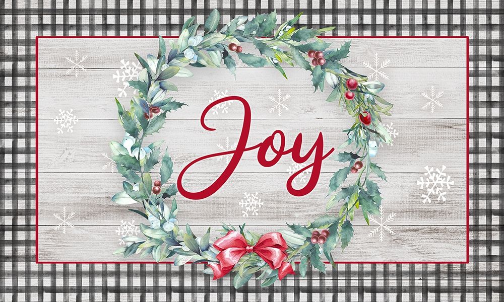 Wall Art Painting id:425063, Name: Joy Wreath, Artist: Knutsen, Conrad