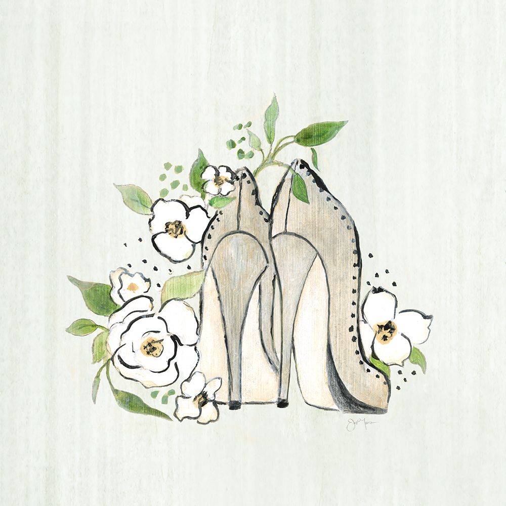 Art Print: Fashion Floral Heels I