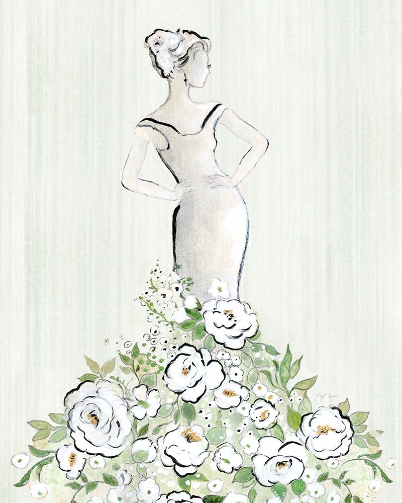 Art Print: Fashion Floral Figurative
