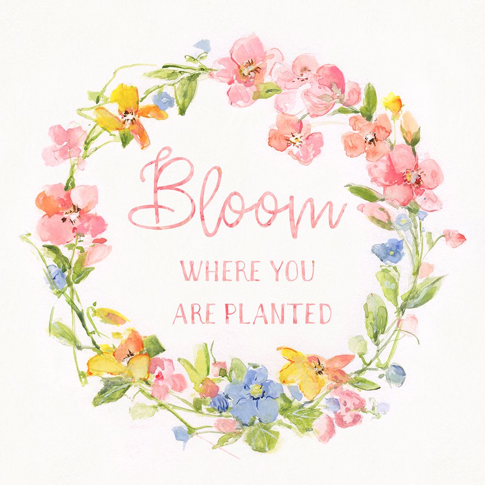 Wall Art Painting id:510702, Name: Springtime Wreath I, Artist: Swatland, Sally