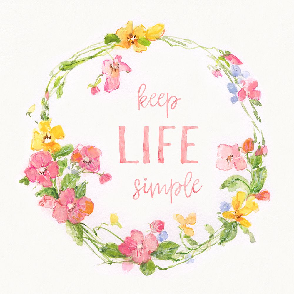 Wall Art Painting id:510703, Name: Springtime Wreath II, Artist: Swatland, Sally