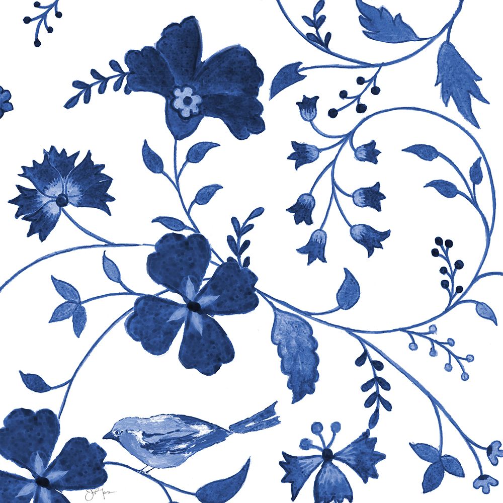 Wall Art Painting id:654127, Name: Jacobean Songbird I, Artist: Tava, Janet