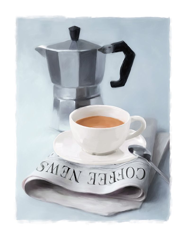 Wall Art Painting id:731421, Name: Coffee News I, Artist: Robinson, Carol