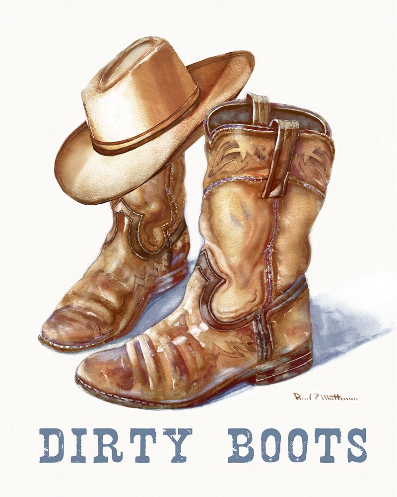 Art Print: Dirty Boots