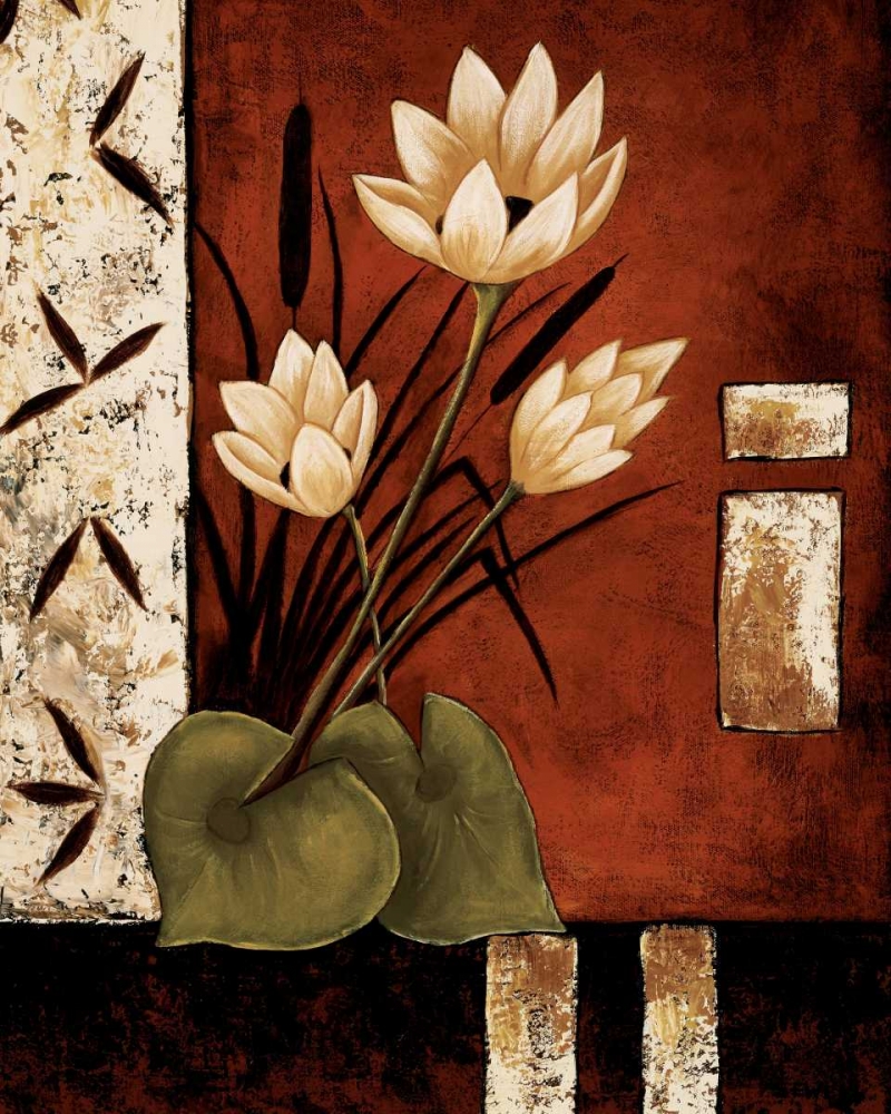 Wall art: Lotus Silhouette II, by Sewell, Krista