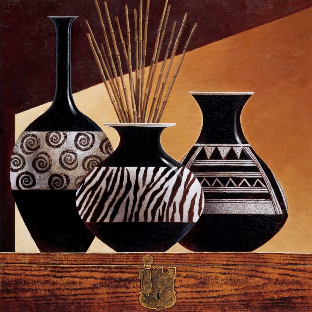 Wall Art Painting id:11166, Name: Patterns in Ebony I, Artist: Mallett, Keith
