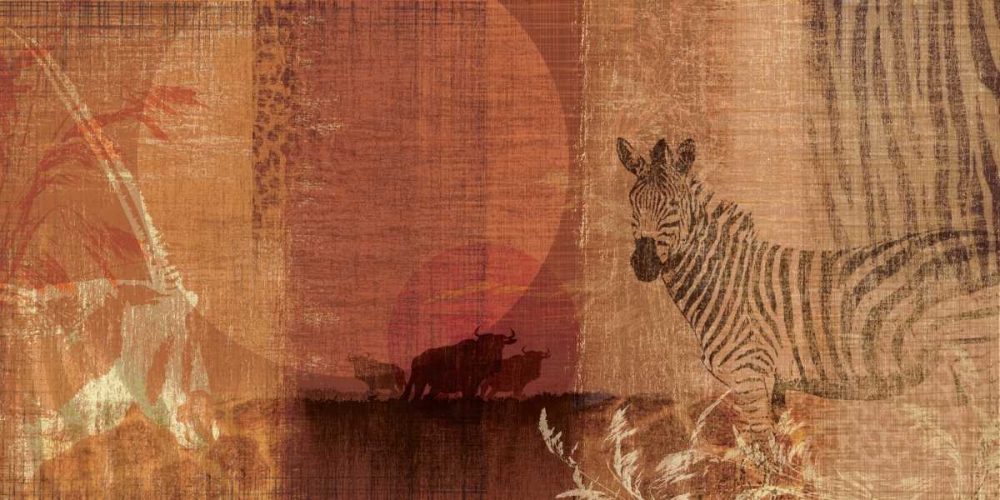 Wall Art Painting id:11187, Name: Safari Sunset I, Artist: Venter, Tandi
