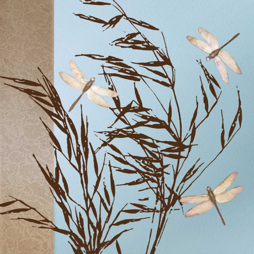 Wall Art Painting id:11773, Name: Dragonflies, Artist: Gold, Caroline