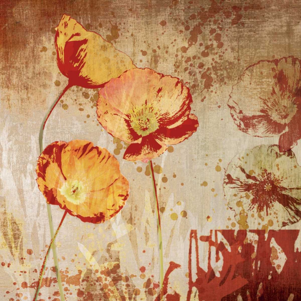 Wall Art Painting id:12110, Name: Poppy Heat II, Artist: Venter, Tandi