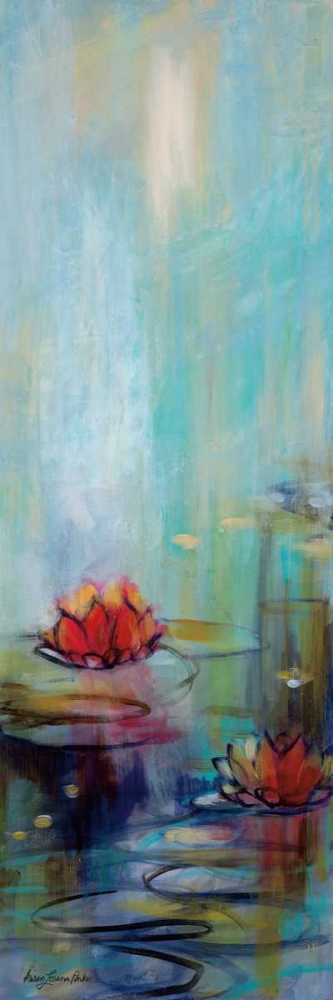 Wall art: Aqua Lotus I, by Parker, Karen Lorena