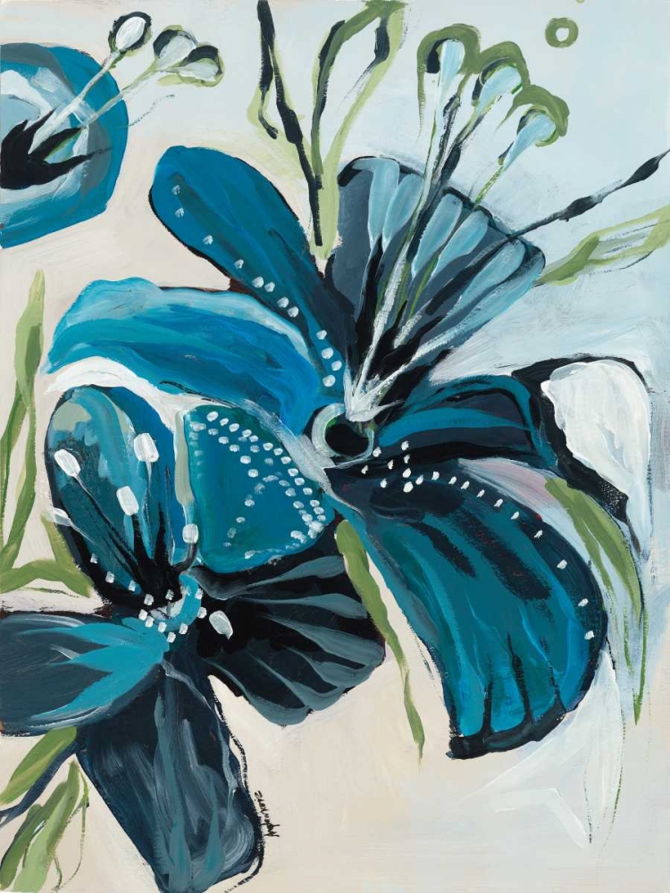 Wall Art Painting id:36166, Name: Flowers of Azure I, Artist: Maritz, Angela