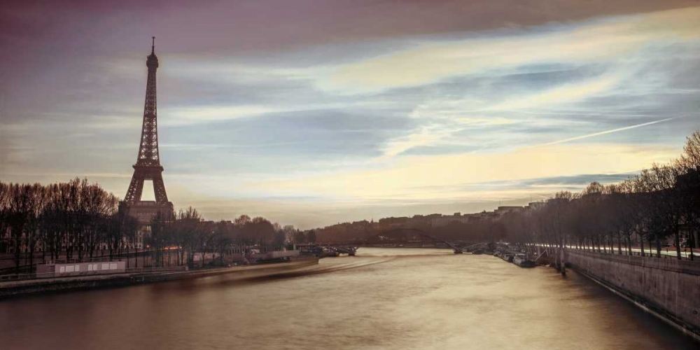 Wall Art Painting id:36354, Name: Paris Sunset, Artist: Frank, Assaf