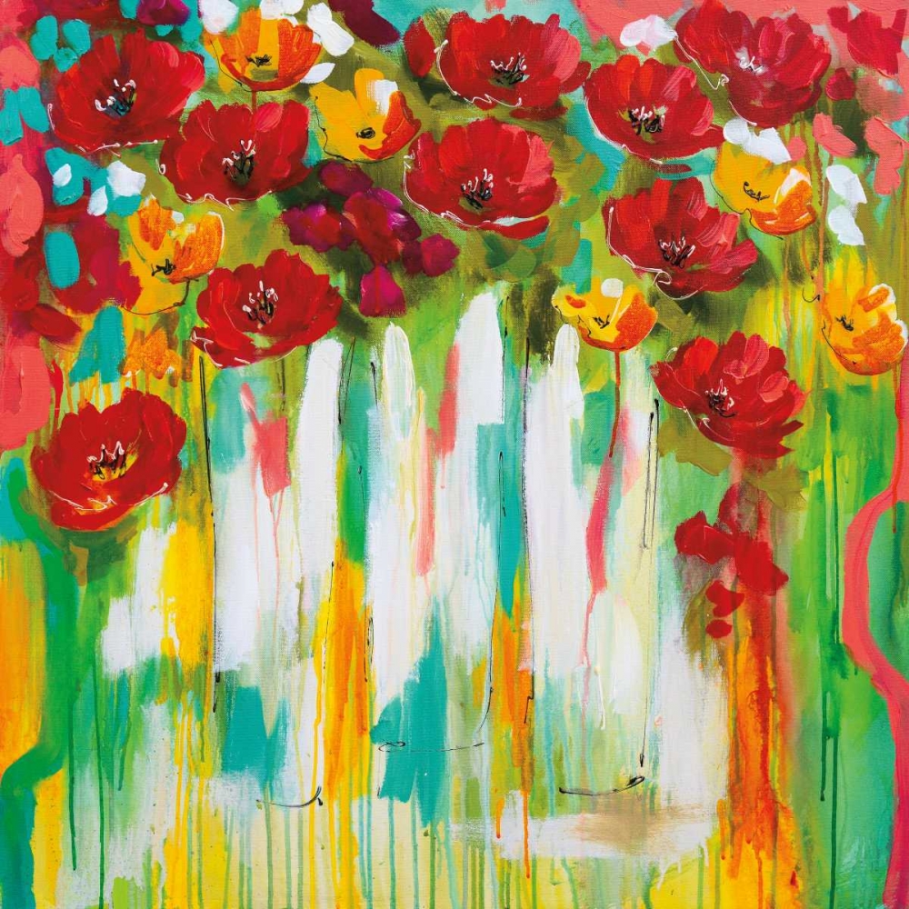 Wall Art Painting id:36368, Name: Poppies Glowing, Artist: Brooks, Amanda J.