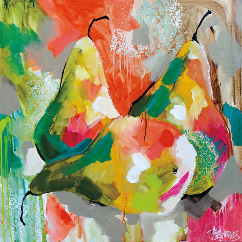 Wall Art Painting id:59873, Name: Sunlit Pears, Artist: Brooks, Amanda J.