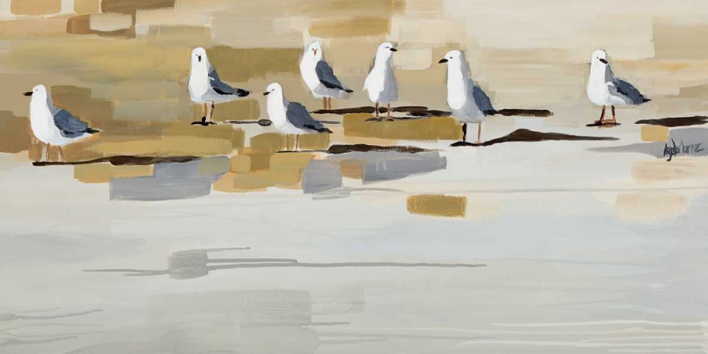Wall Art Painting id:65328, Name: Late Afternoon Gathering  , Artist: Maritz, Angela