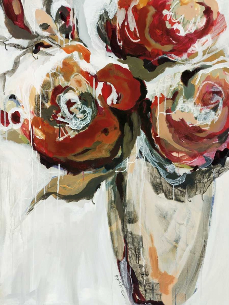 Wall Art Painting id:119021, Name: Persimmon Blooms, Artist: Maritz, Angela