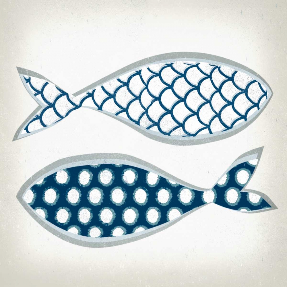 Wall Art Painting id:36563, Name: Fish Patterns II, Artist: Venter, Tandi